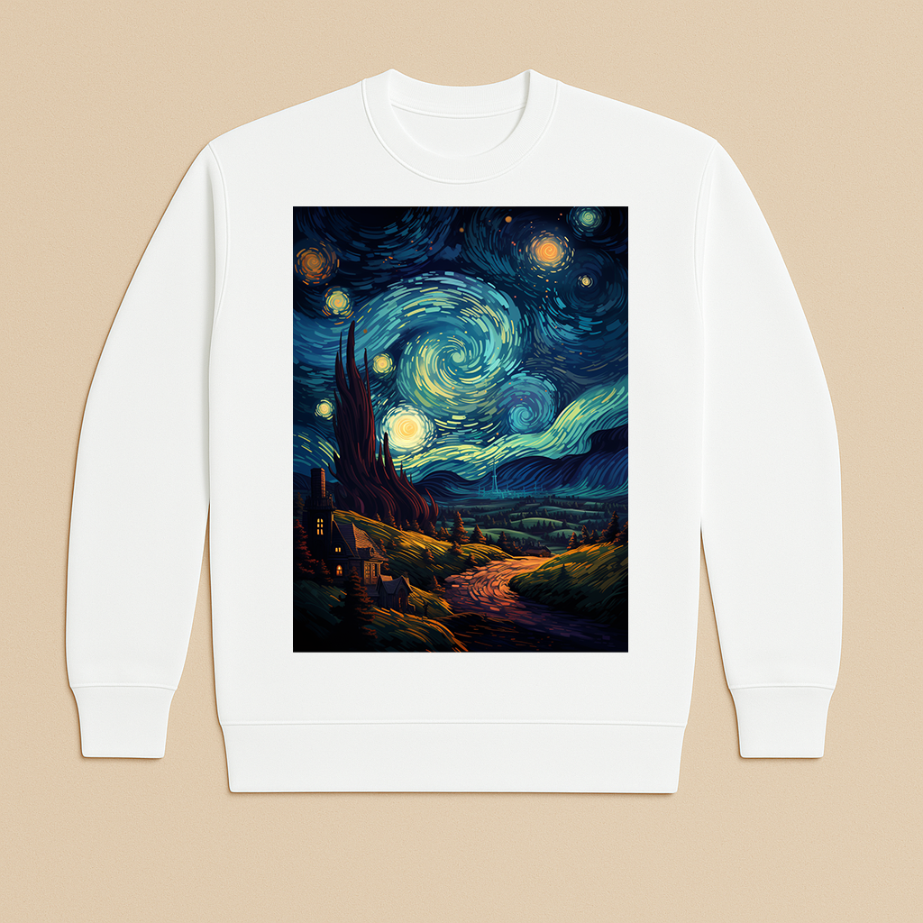 "As The Night Turns" French Terry Crewneck Sweatshirt