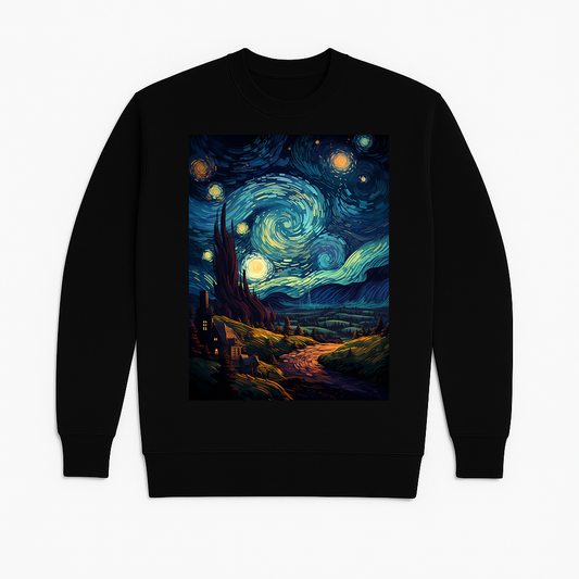 "As The Night Turns" French Terry Crewneck Sweatshirt