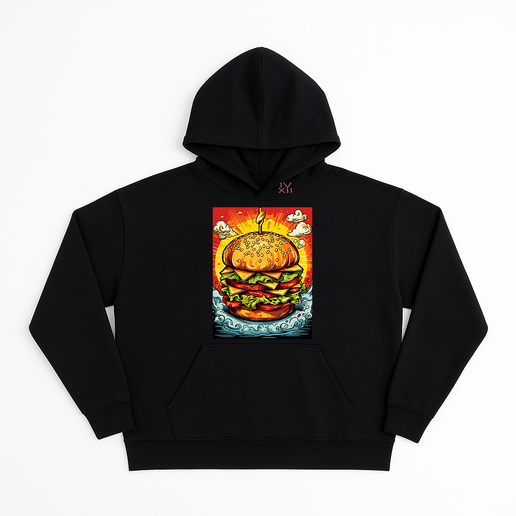 "Burger Me Crazy" French Terry Hoodie