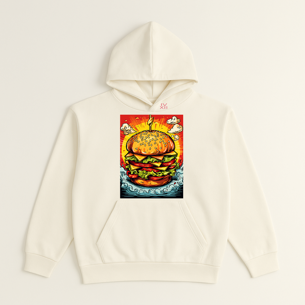 "Burger Me Crazy" French Terry Hoodie