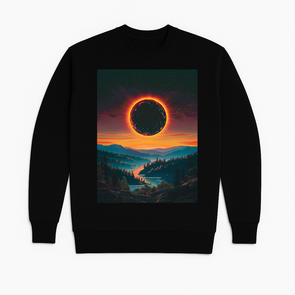 "Eclipse" French Terry Crewneck Sweatshirt