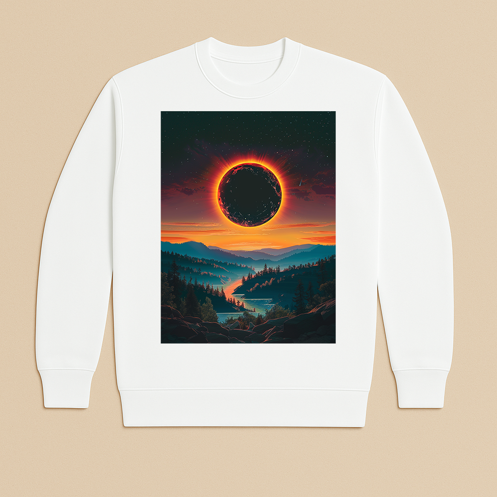 "Eclipse" French Terry Crewneck Sweatshirt