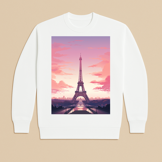"Eiffel Tower" French Terry Crewneck Sweatshirt