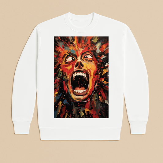 "Scream" French Terry Crewneck Sweatshirt