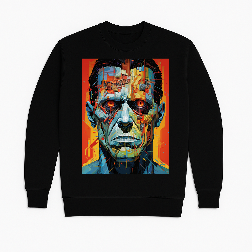 "Frankenstein 404" French Terry Crewneck Sweatshirt
