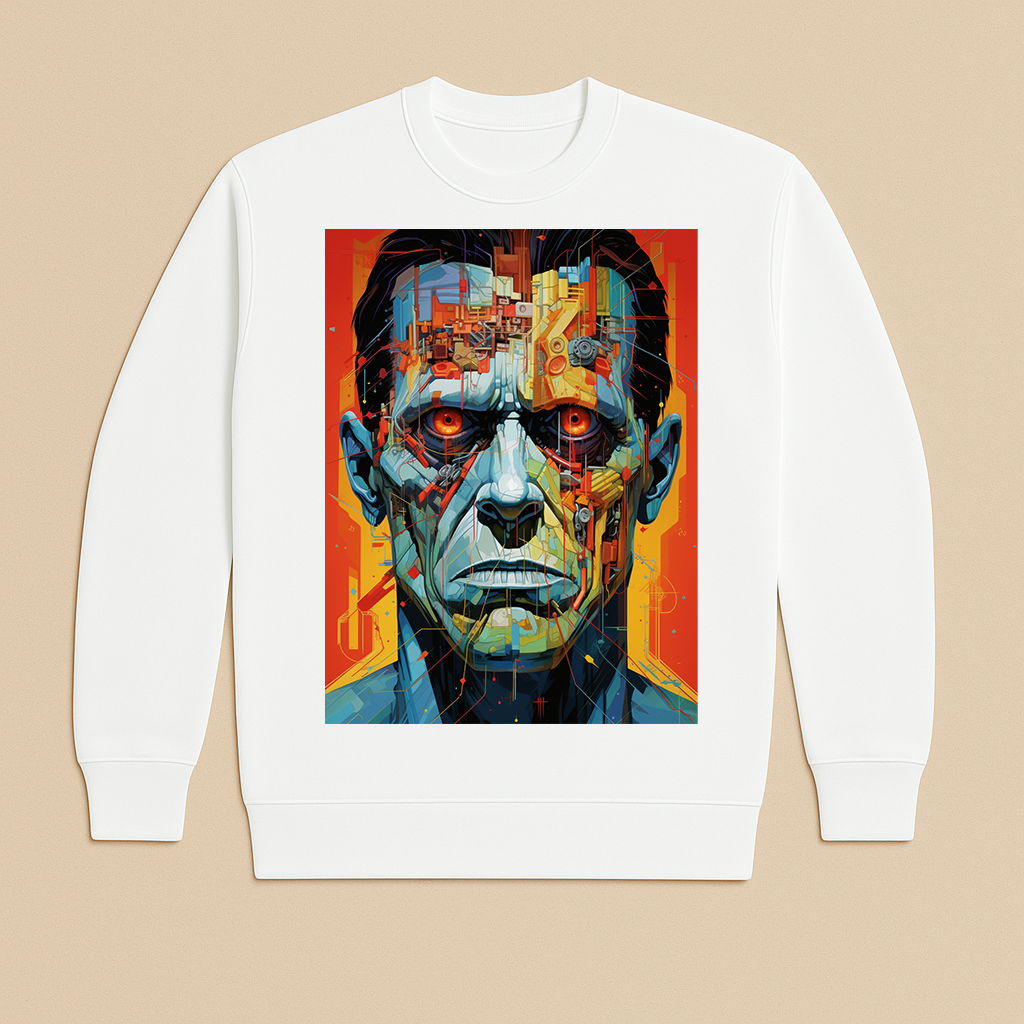 "Frankenstein 404" French Terry Crewneck Sweatshirt