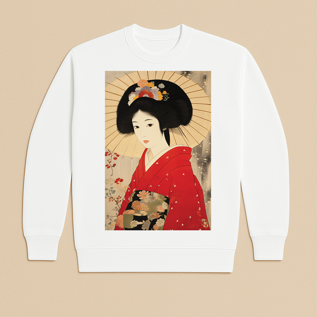 "Geisha" French Terry Crewneck Sweatshirt