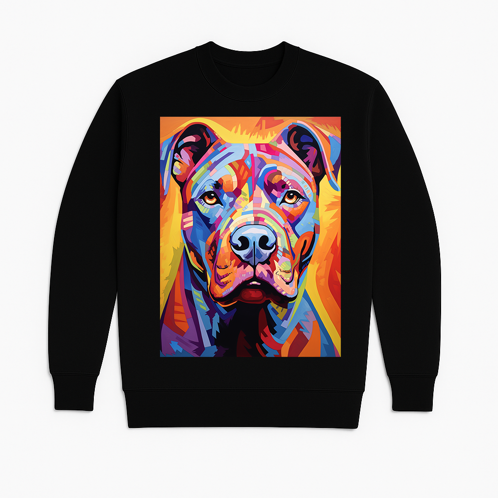"Pit Bull Pop" French Terry Crewneck Sweatshirt