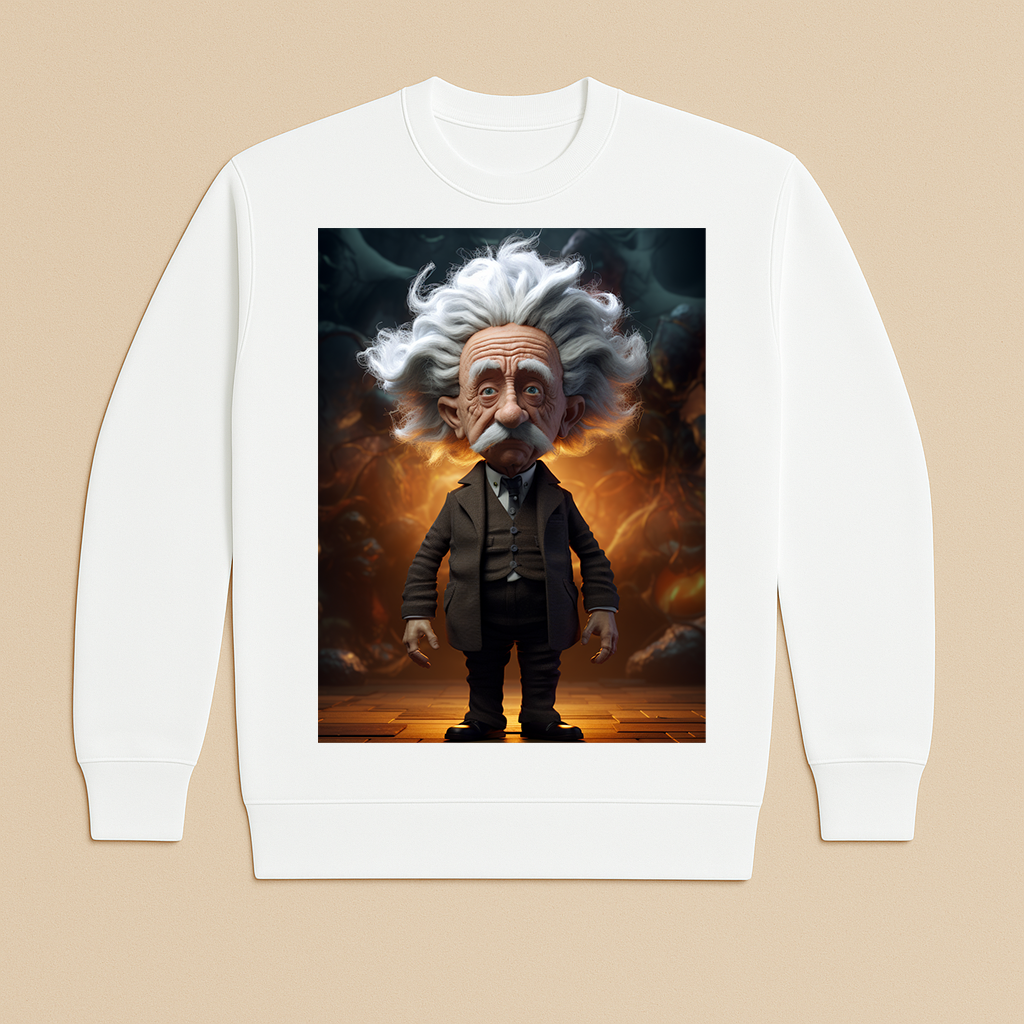 "Spacetime Wrap" French Terry Crewneck Sweatshirt