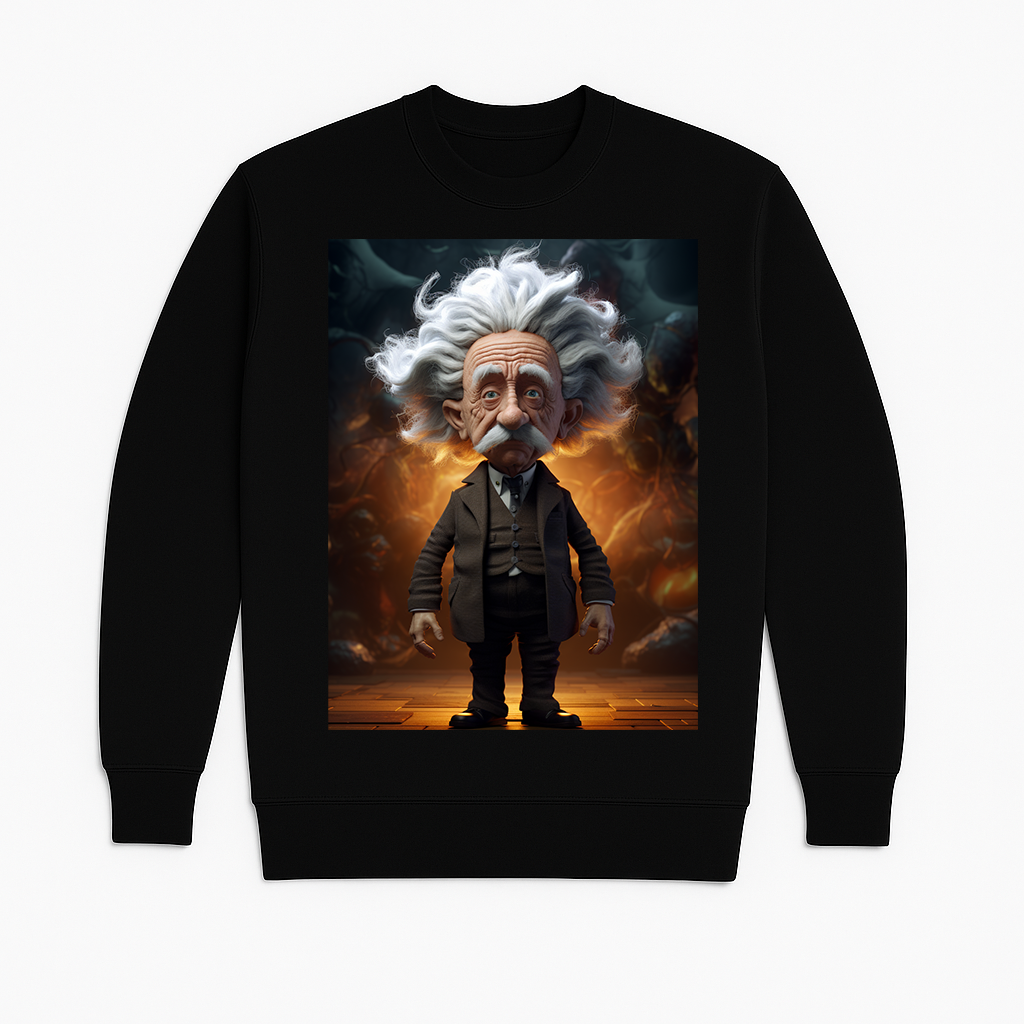 "Spacetime Wrap" French Terry Crewneck Sweatshirt