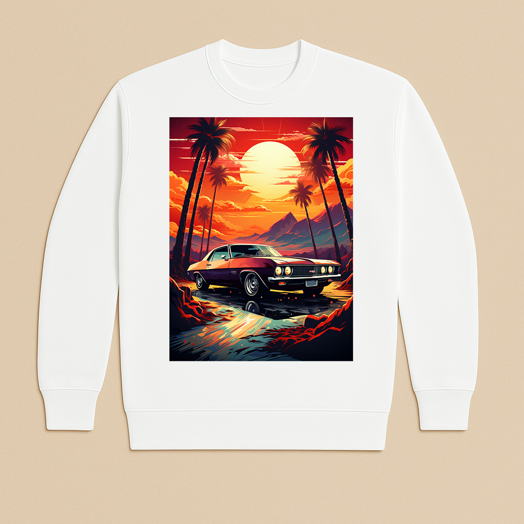 "Sunset Cruise" French Terry Crewneck Sweatshirt