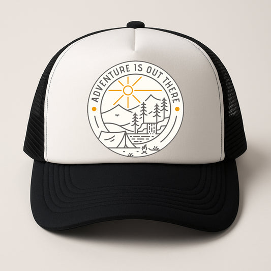 "ADVENTURE IS OUT THERE" Trucker Hat