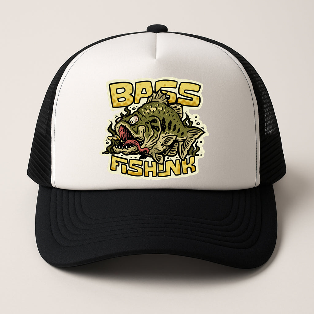 "BASS FISHINK" Trucker Hat