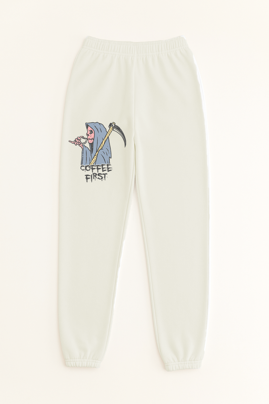 "Coffee First" French Terry Sweatpants