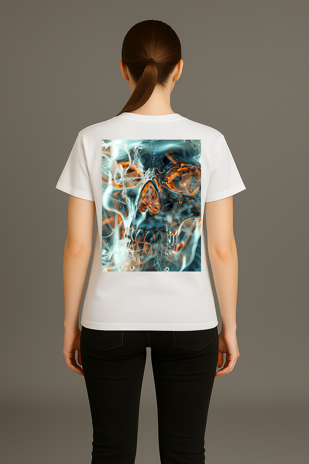 "Aqua Skull" T-shirt